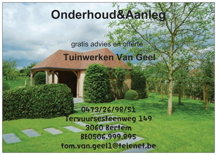tuinwerken van geel