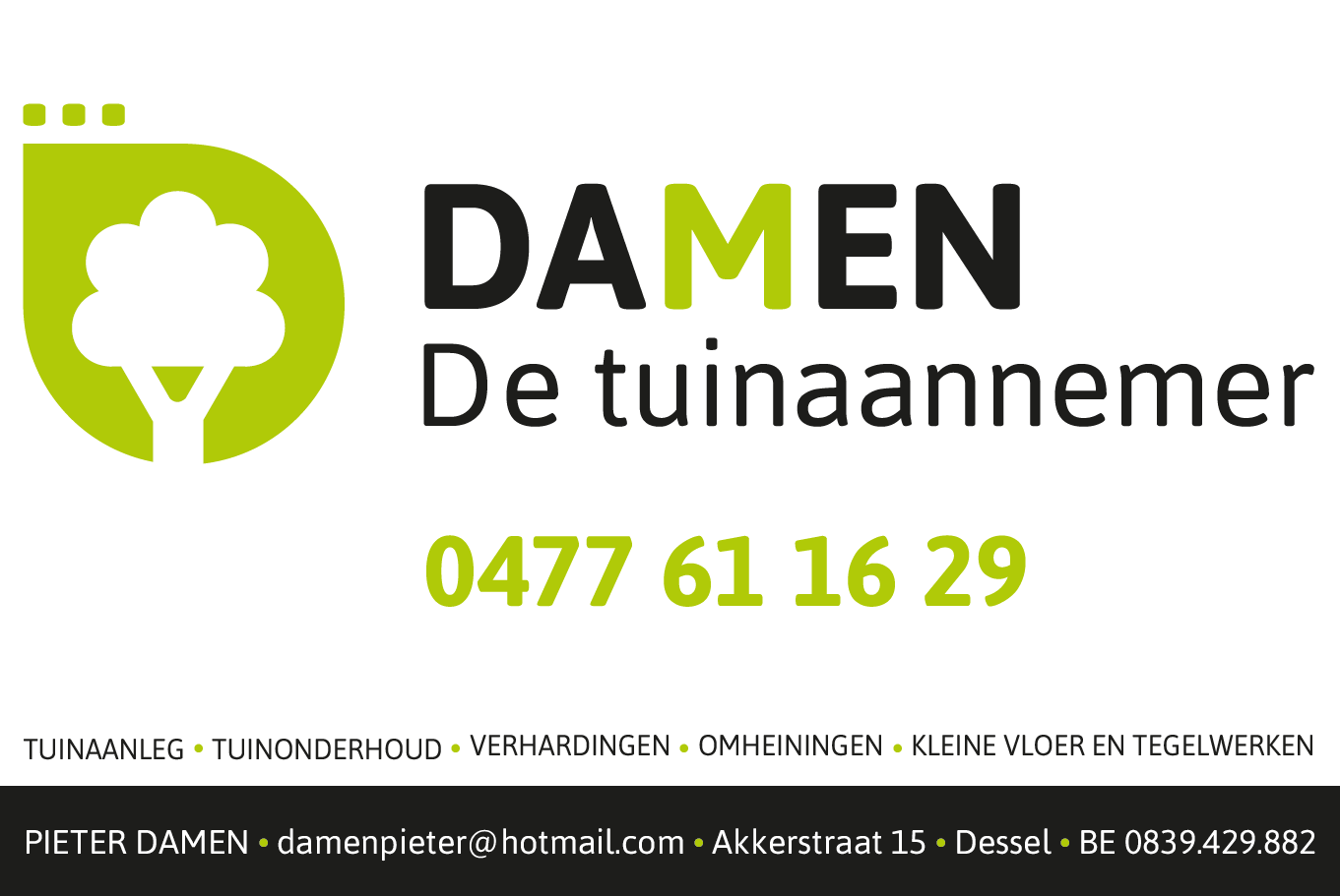 Damen de tuinaannemer