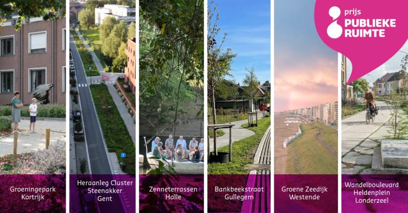 Zes nominaties Prijs Publieke Ruimte 2024 © Infopunt Publieke Ruimte
