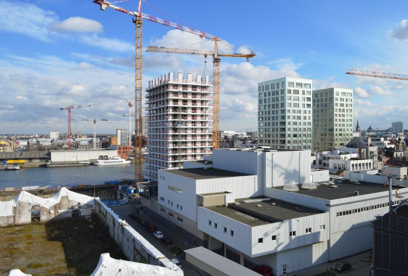 Woontorens op het Eilandje in Antwerpen © DimiTalen / Wikimedia Common