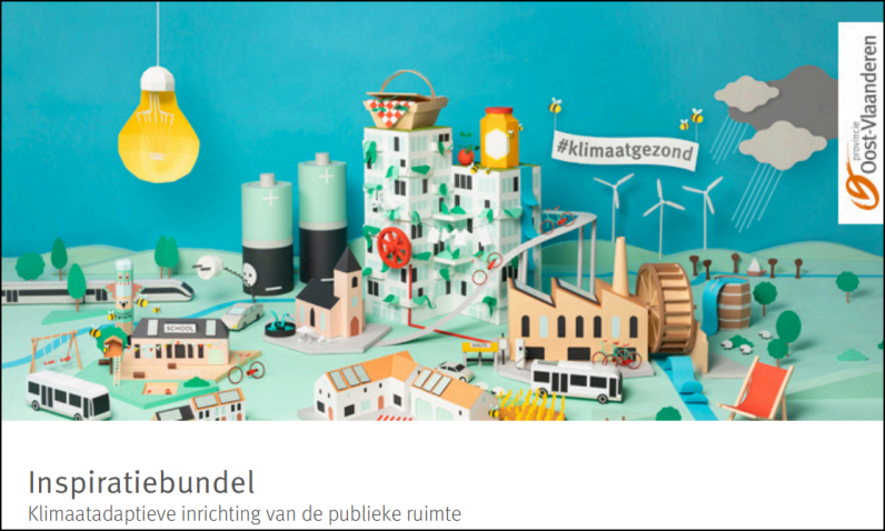 Coverbeeld Inspiratiebundel klimaatadaptieve publieke ruimte © provincie Oost-Vlaanderen