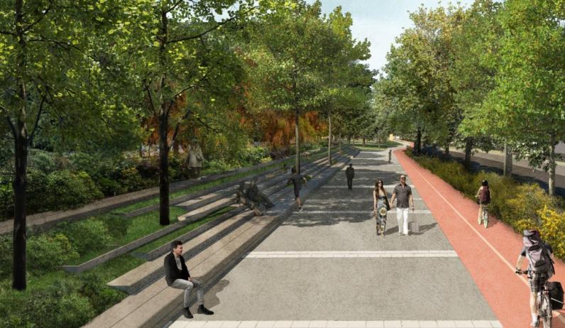 Antwerpen / Definitief ontwerp Scheldekaaien Nieuw Zuid