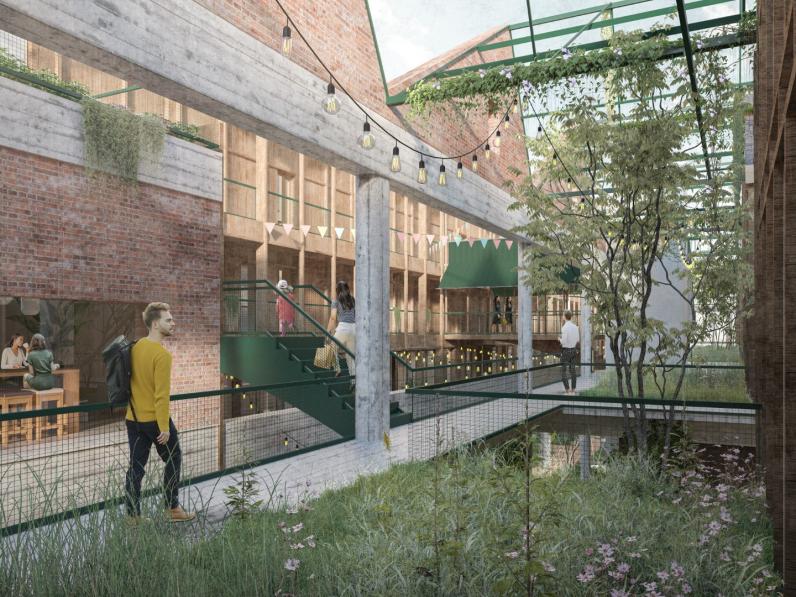 Sluitstuk van de transformatie is de realisatie van een nieuwe woonontwikkeling.