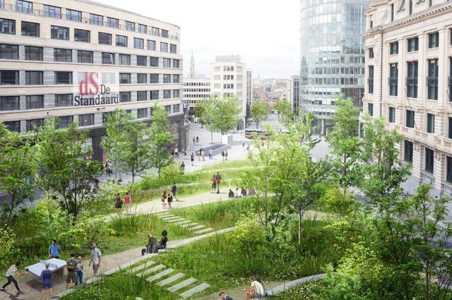 Brussel / Masterplan met 'urban forests' voor Noord-Zuidverbinding