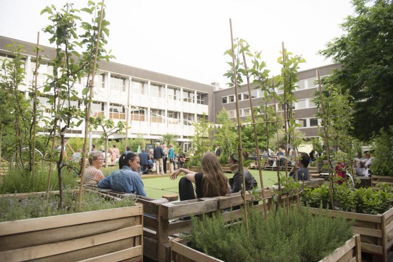 Pop-up tuin in Genk