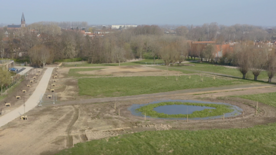 Nieuwe groenzone in Marke (Kortrijk)