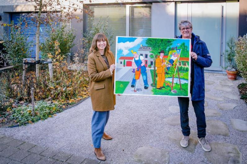 Ontharde voortuin in Herentals wint hoofdprijs campagne Van tegel naar egel