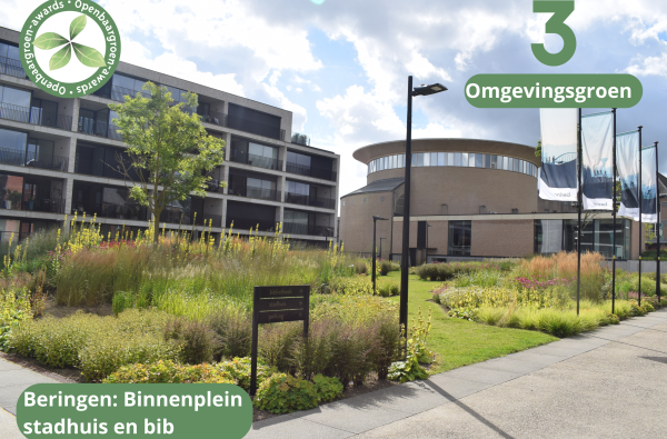 Beringen - Binnenplein stadhuis en bibliotheek © VVOG