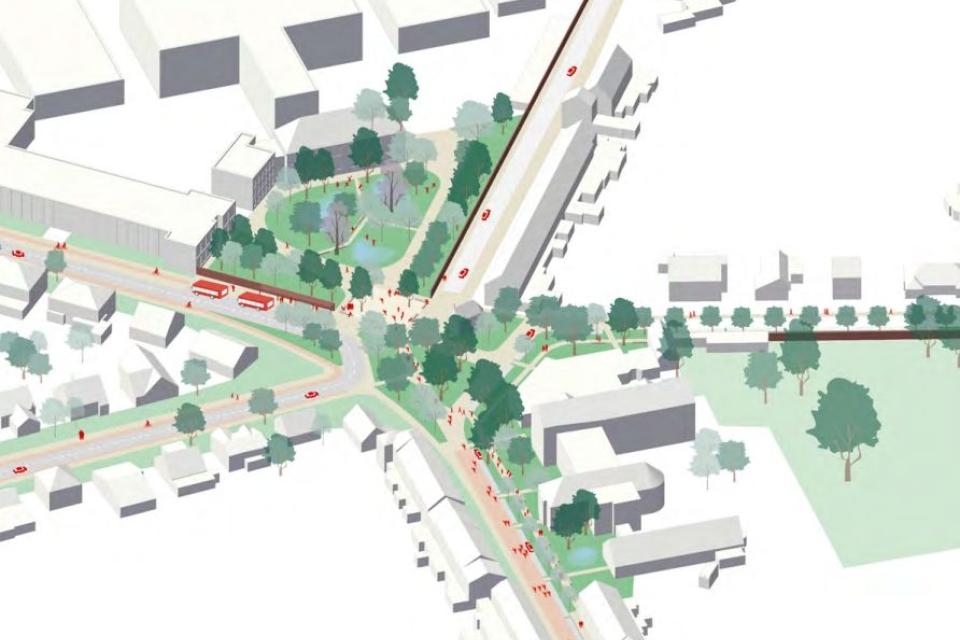 Ontwerptekening van leefbuurt Don Bosco © Witteveen+Bos