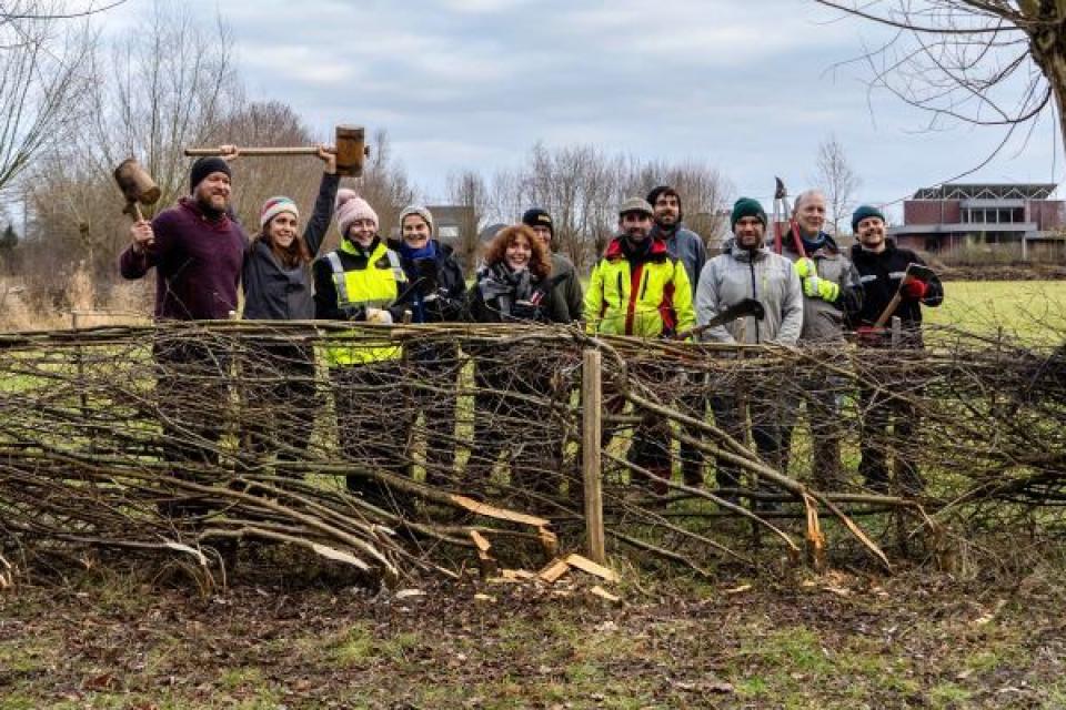 Een opleiding haagvlechten met Inverde. © Ingrid Visser