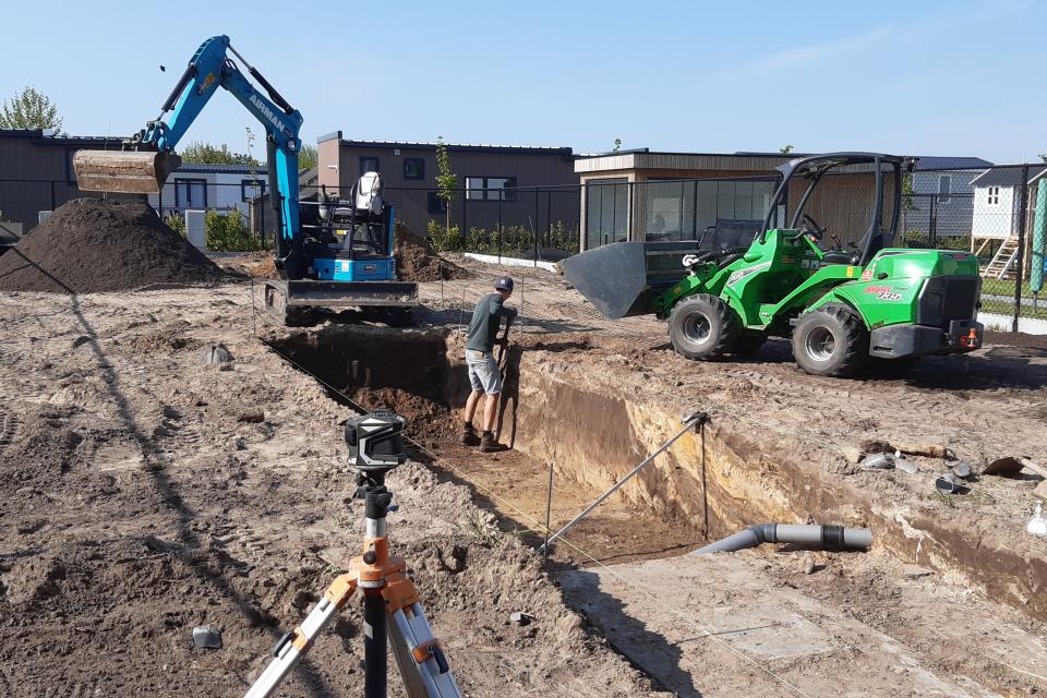 Aanleg van zwemvijver en tuin