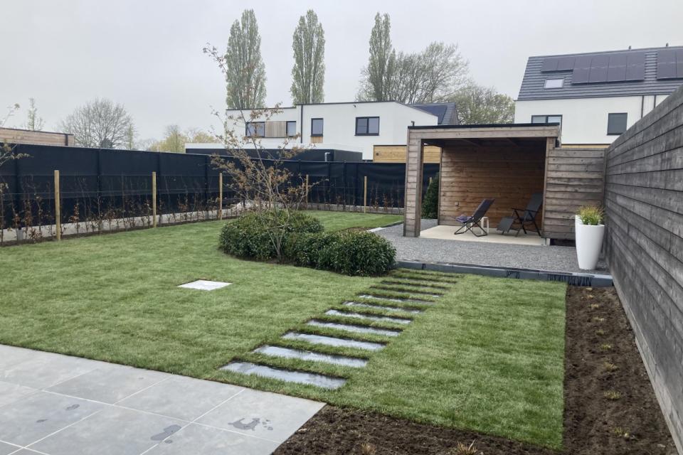 Aanleg achtertuin 