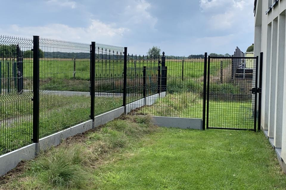 afsluiting met 3D panelen