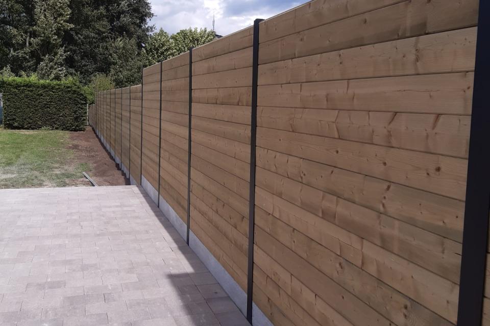 Houten omheining