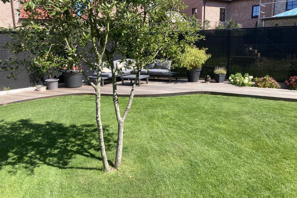 aanleg tuin in verkaveling
