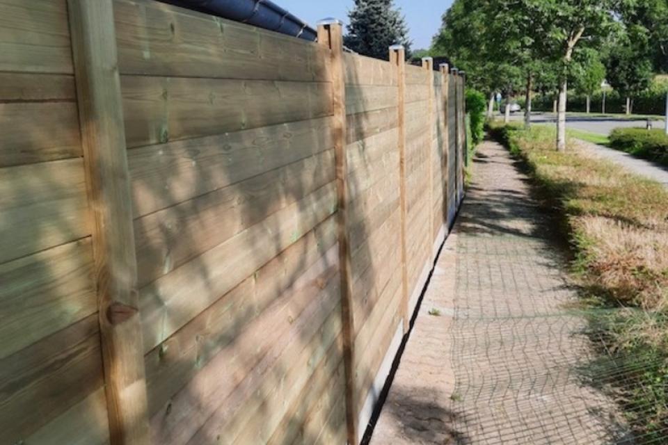 Houten afsluiting
