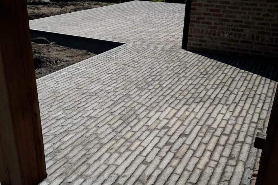 Terras in natuursteen 