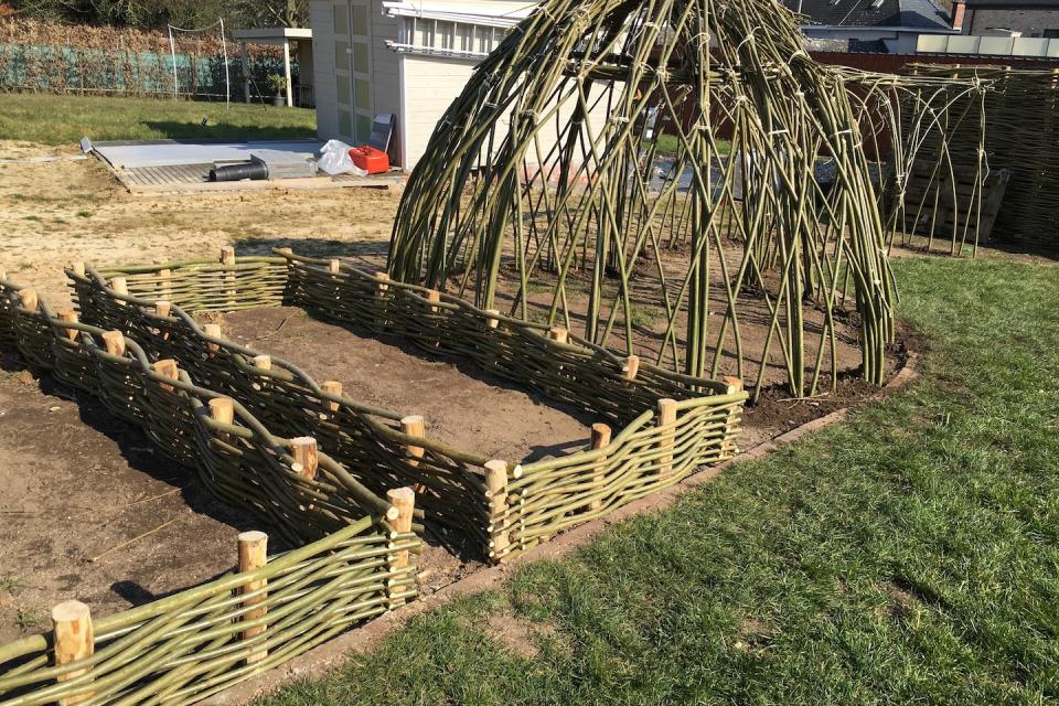 moestuinhekje en wiglo
