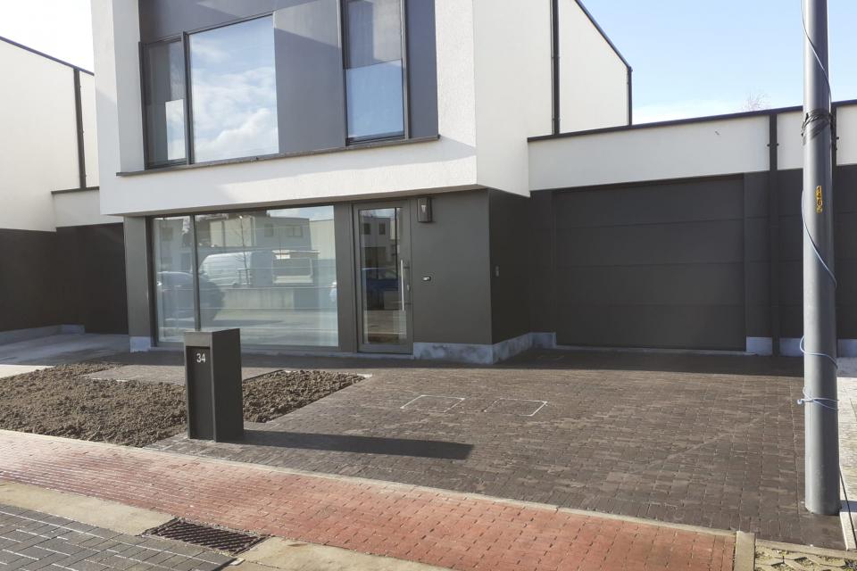 Oprit in kleiklinkers