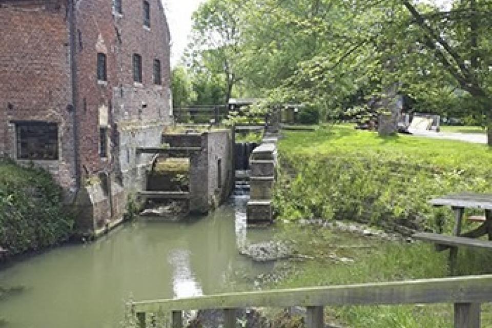 Rond drie van de vier watermolens kwam een doorgang voor vismigratie. © VMM