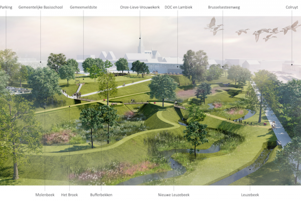 Alsembergse Beemd / Park voor recreatie en waterberging