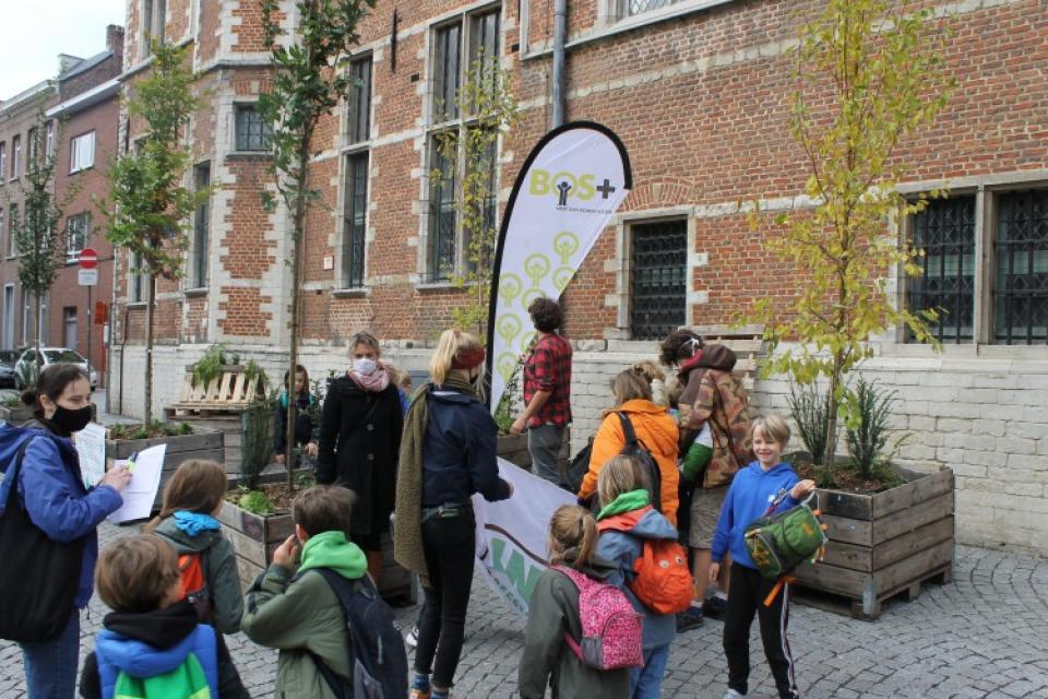 Mechelse parking kleurt groen