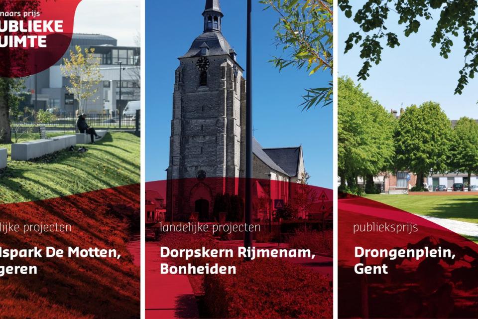 Tongeren en Rijmenam hebben beste openbare ruimten van Vlaanderen